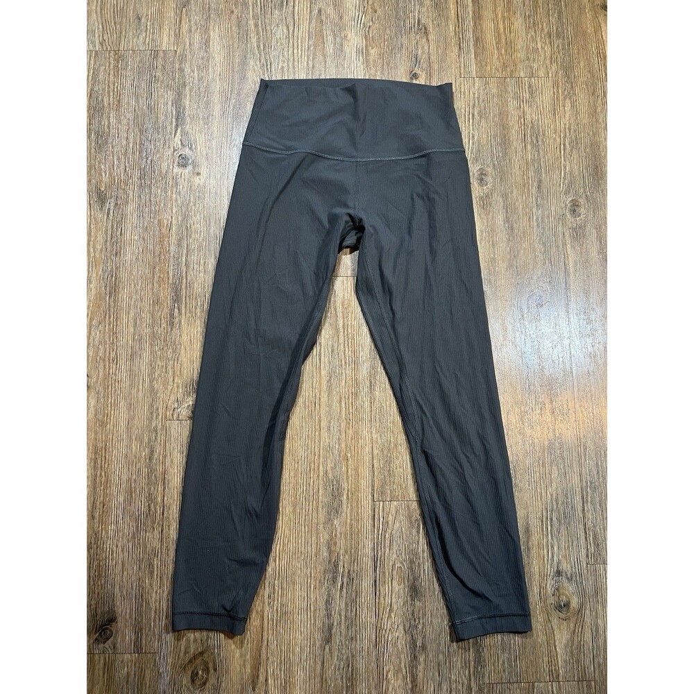 Lululemon Align Ribbed High Rise Pants Full Length 25” Leggings Green Woman’s 8